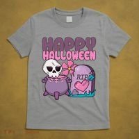 Happy Halloween Pink Cute T-Shirt thumb 5