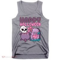 Happy Halloween Pink Cute Tank Top thumb 0