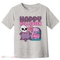 Happy Halloween Pink Cute Toddler T-Shirt thumb 0
