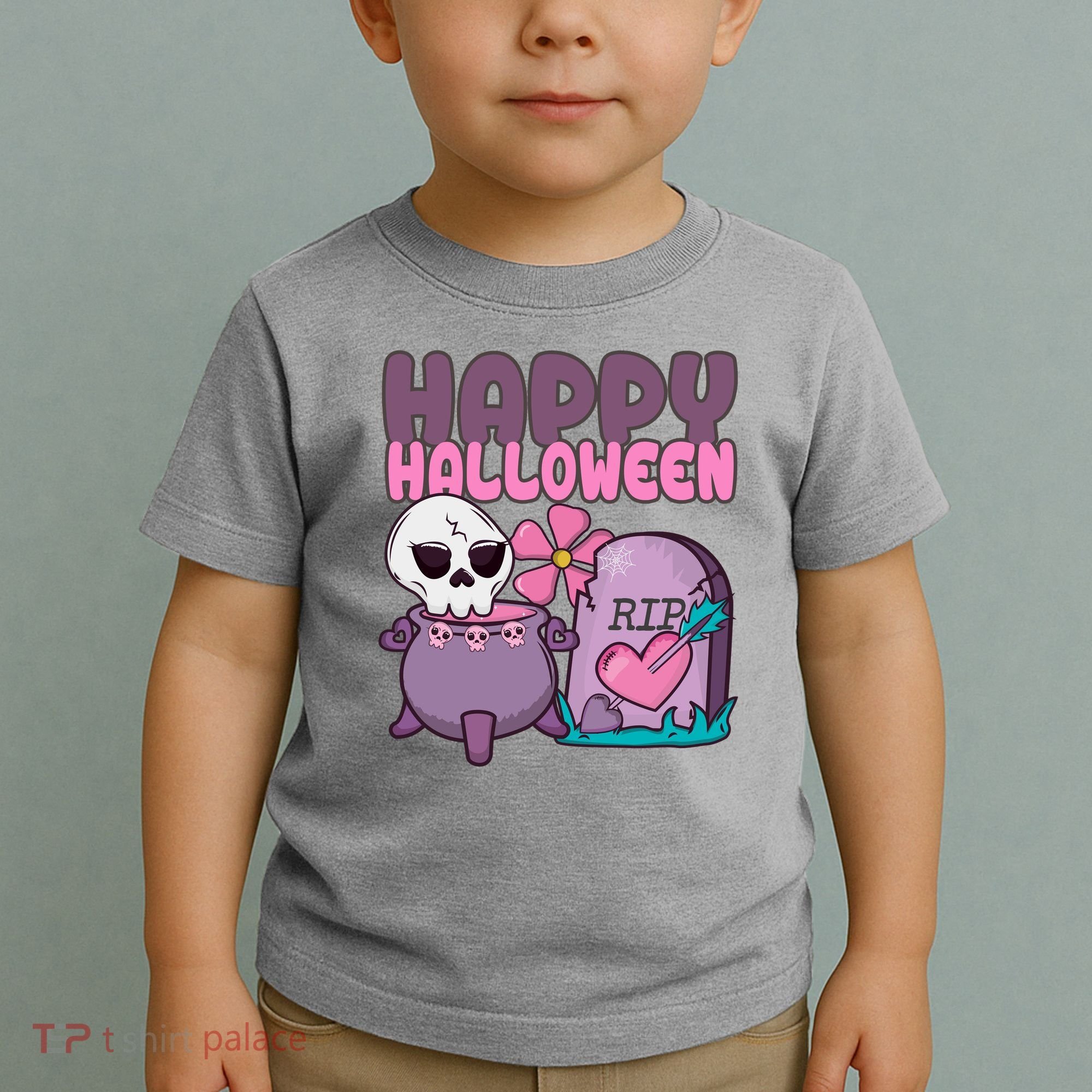 Happy Halloween Pink Cute Toddler T-Shirt