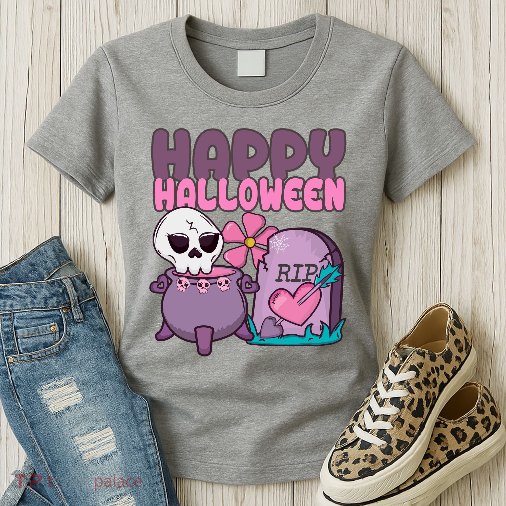 Happy Halloween Pink Cute Women's T-Shirt