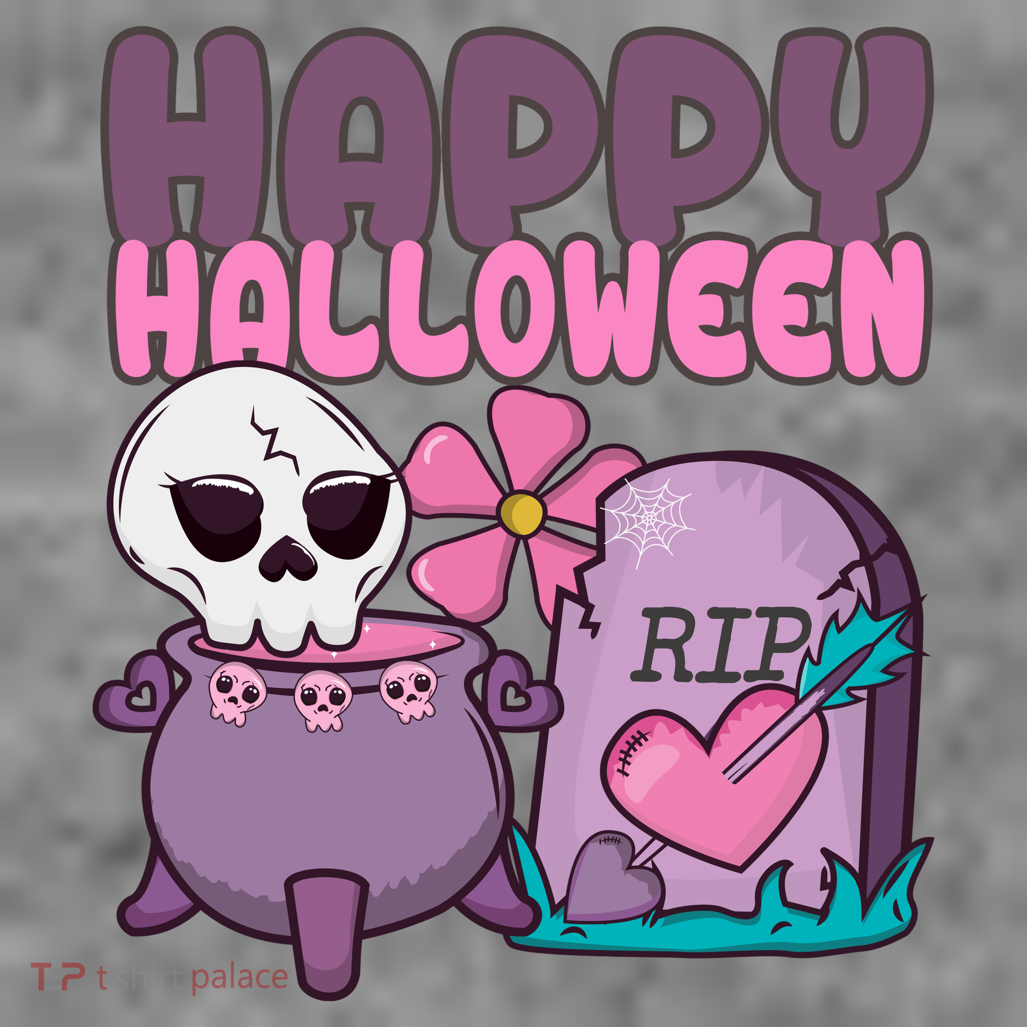 Happy Halloween Pink Cute Kids Sweatshirt