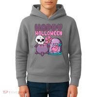 Happy Halloween Pink Cute Kids Hoodie thumb 4