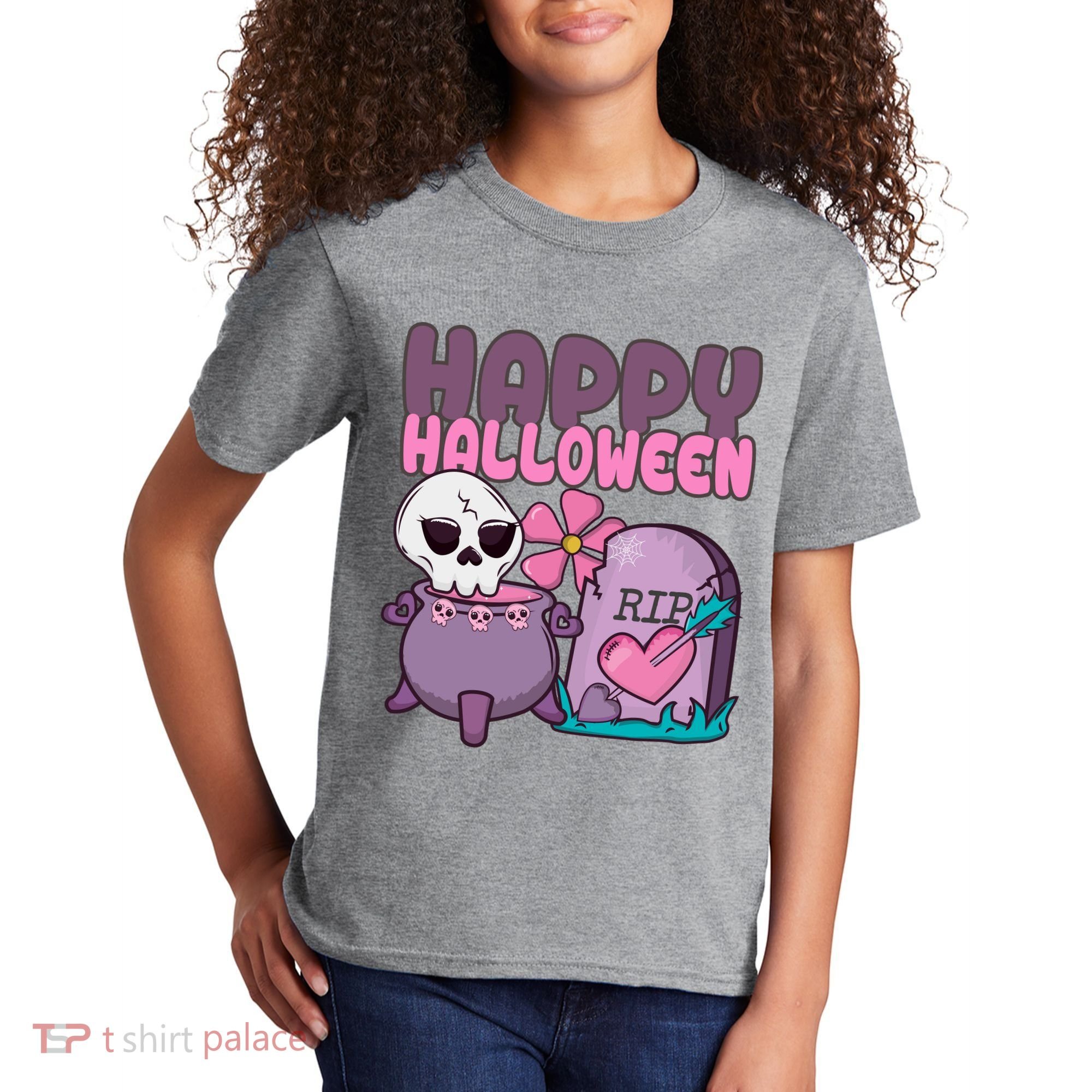 Happy Halloween Pink Cute Kids T-Shirt