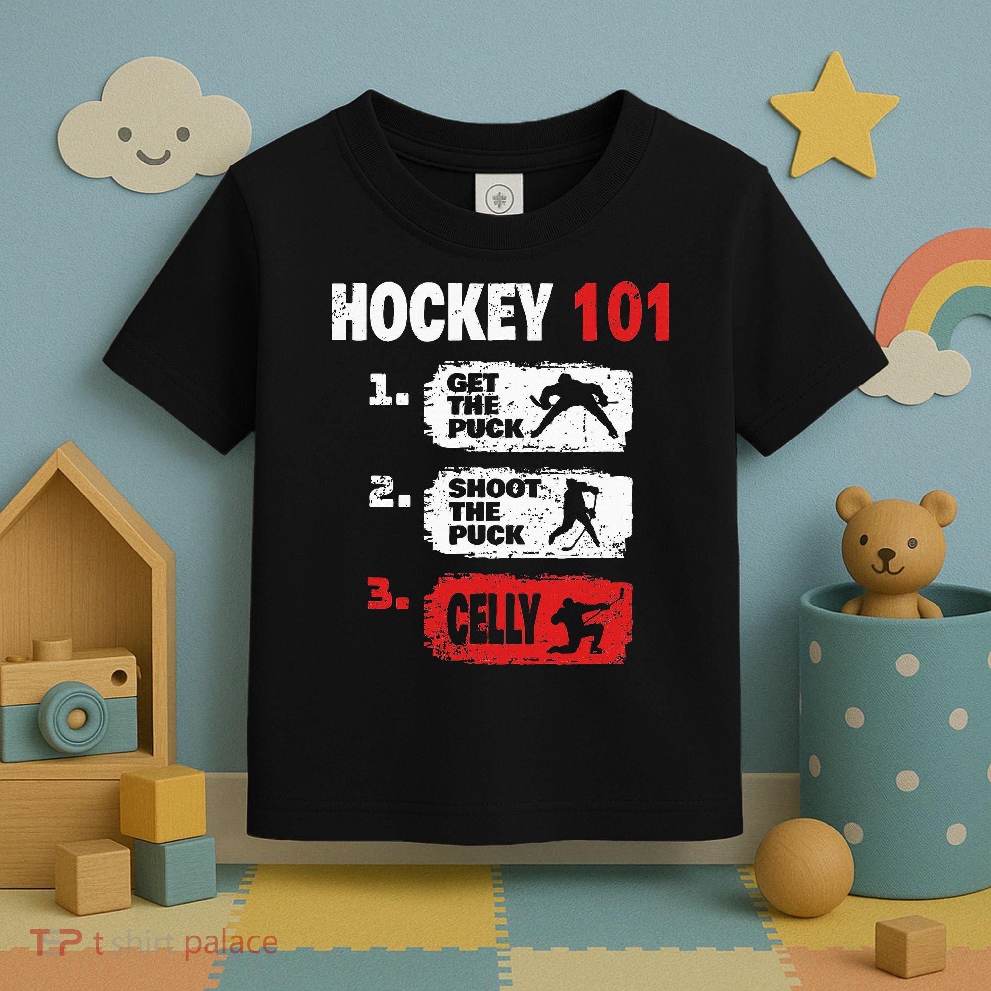 Hockey Hockey Player Funny Hockey Toddler T-Shirt