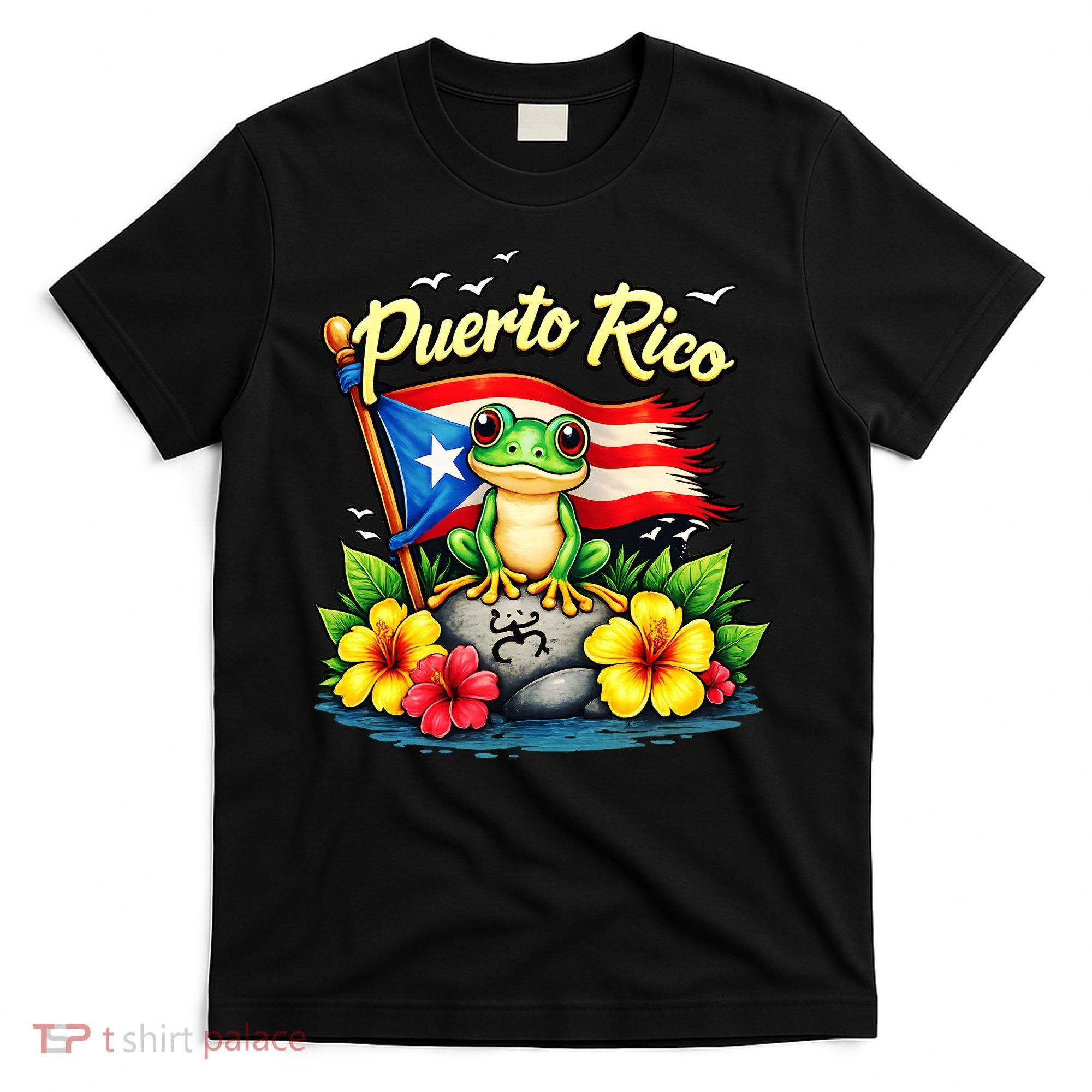 Hispanic Heritage Puerto Rico Coqui Frog T-Shirt