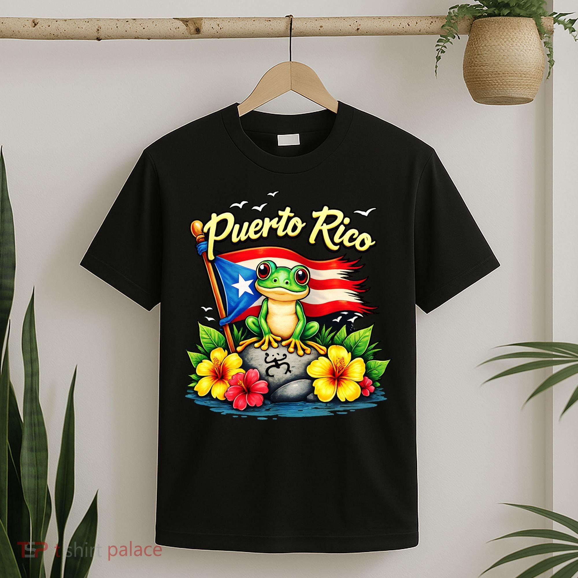 Hispanic Heritage Puerto Rico Coqui Frog T-Shirt