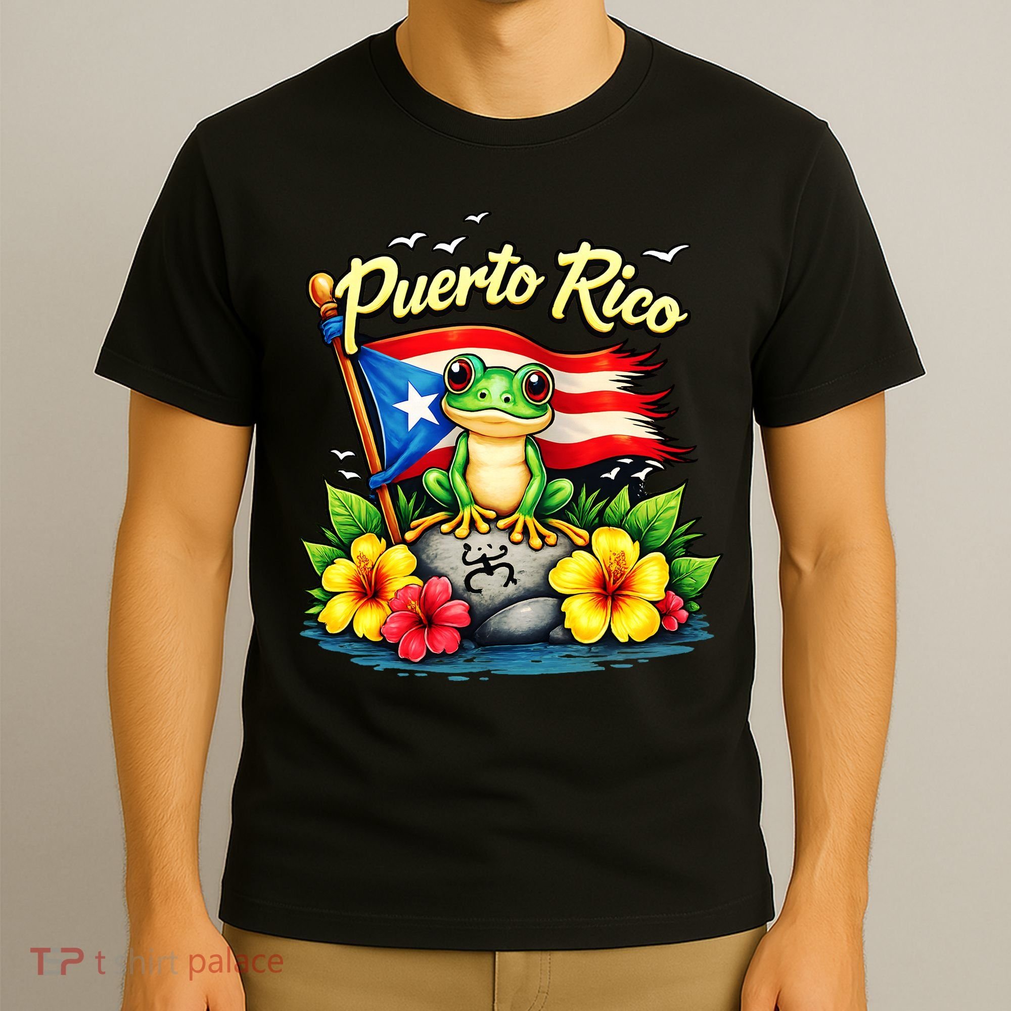 Hispanic Heritage Puerto Rico Coqui Frog T-Shirt