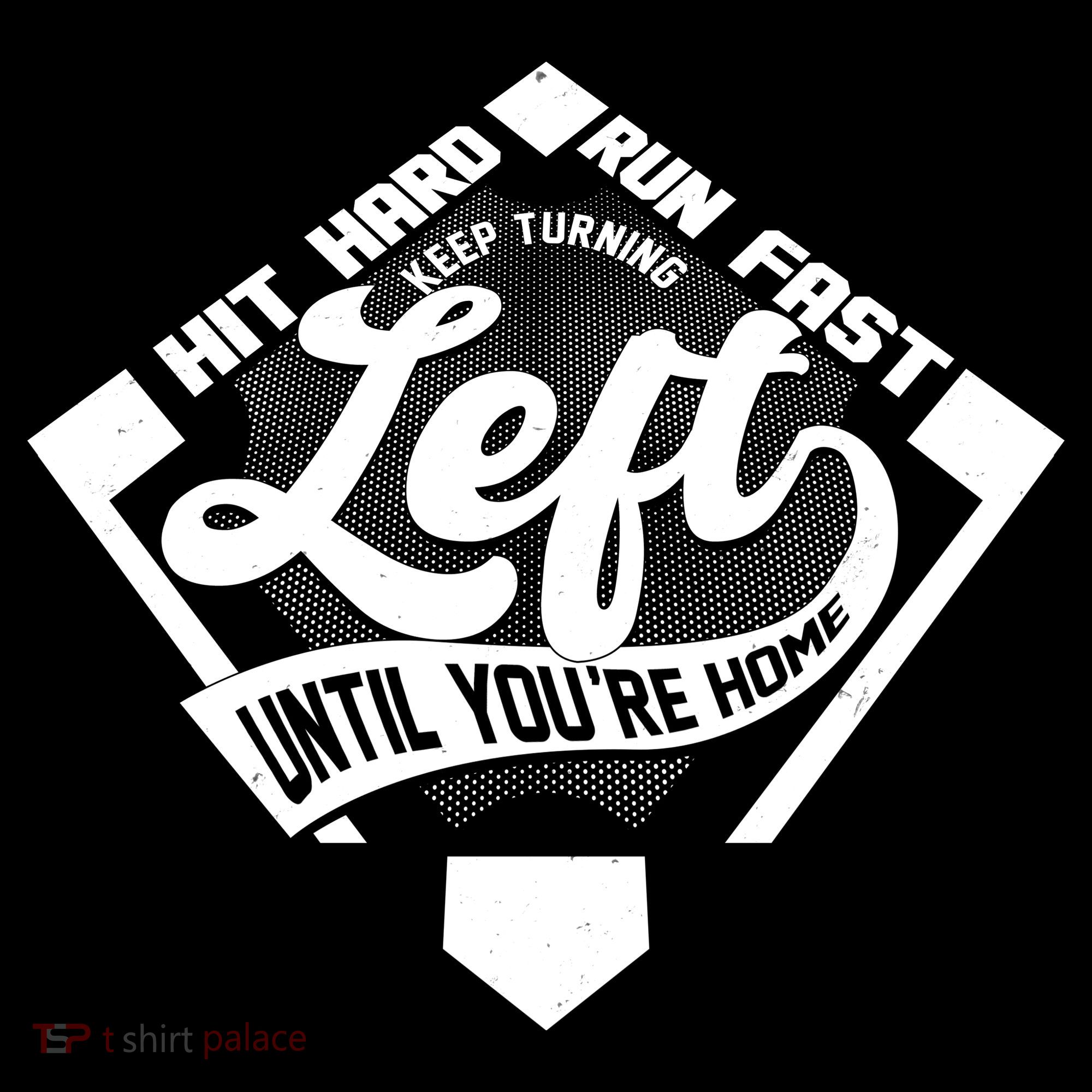 Hit Hard Run Fast Keep Turning Left Until Youre Home Baseball Apron