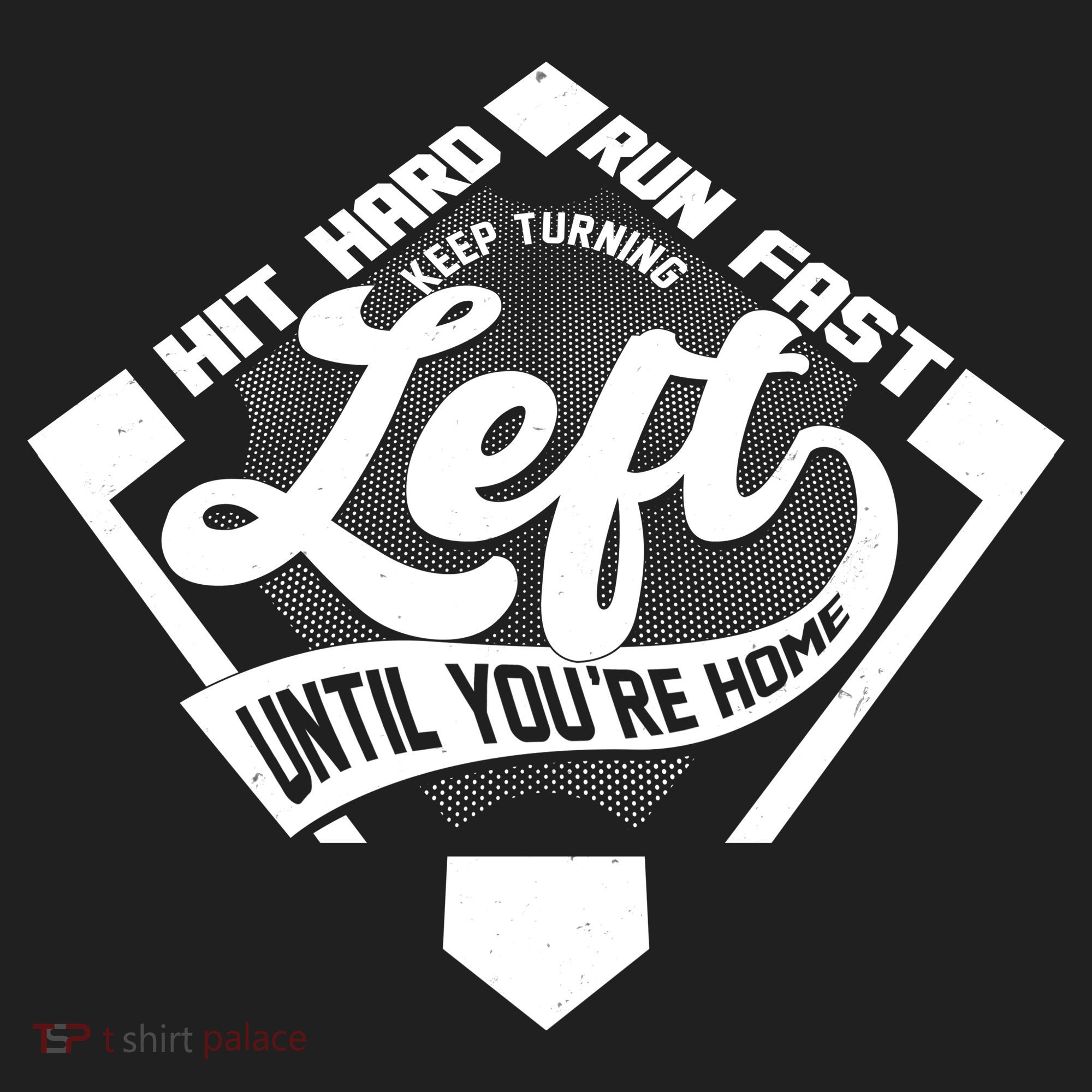 Hit Hard Run Fast Keep Turning Left Until Youre Home Baseball Tumbler