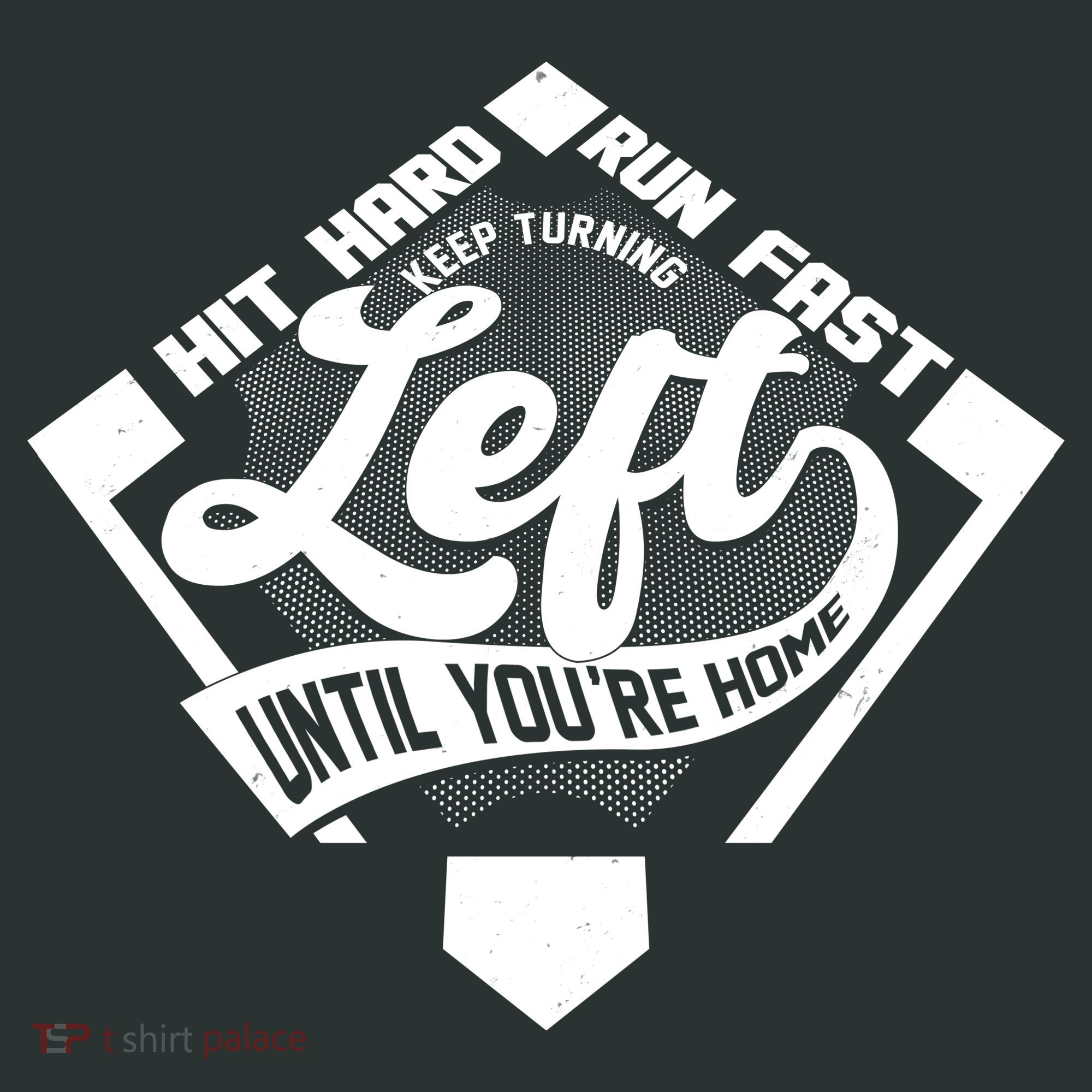 Hit Hard Run Fast Keep Turning Left Until Youre Home Baseball Kids Sweatshirt