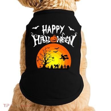 Happy Halloween Retro Doggie Tank
