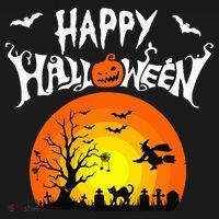 Happy Halloween Retro Hoodie thumb 2
