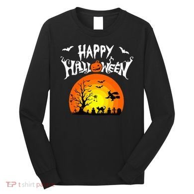 Happy Halloween Retro Long Sleeve Shirt
