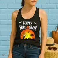 Happy Halloween Retro Women's Tank Top thumb 2