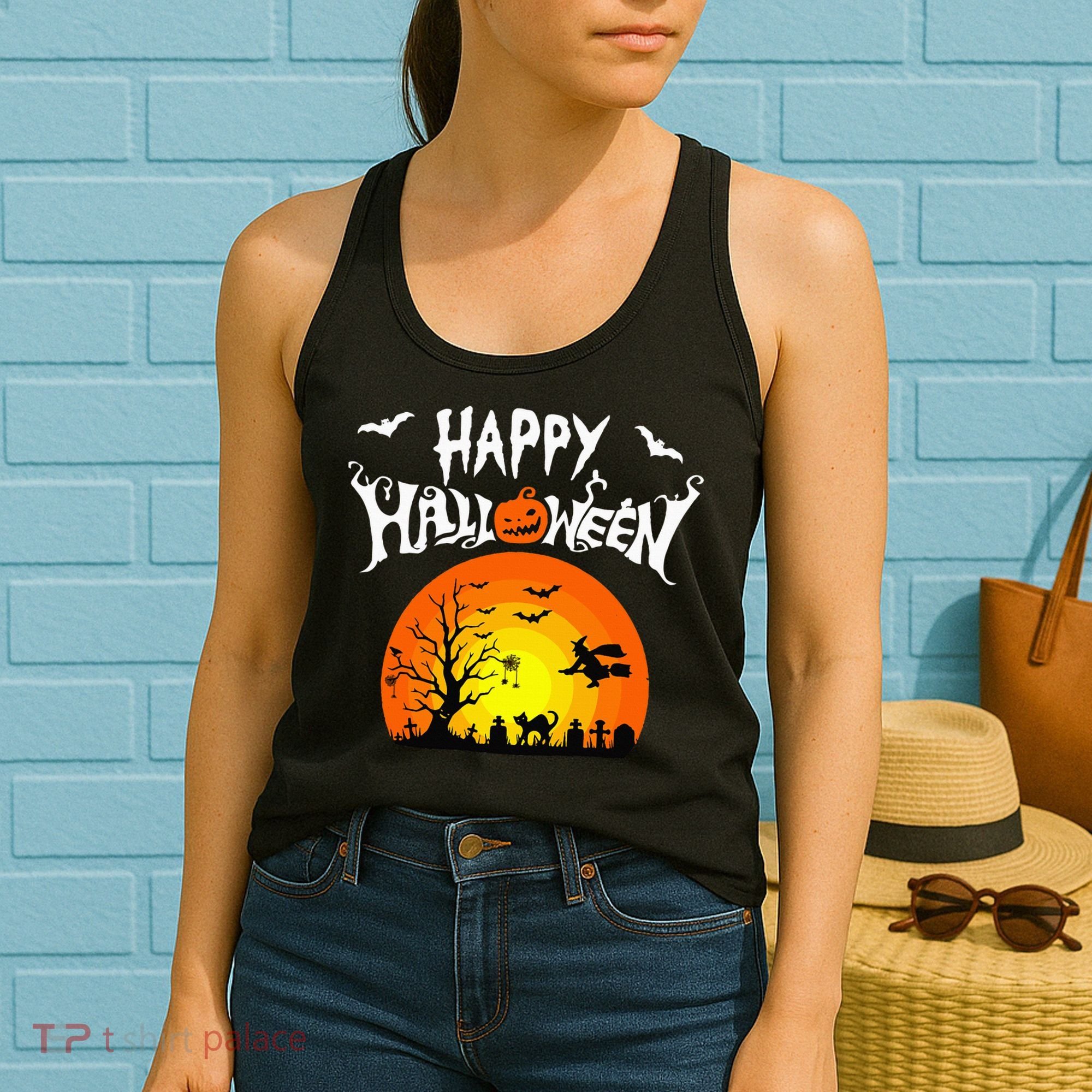 Happy Halloween Retro Women's Tank Top