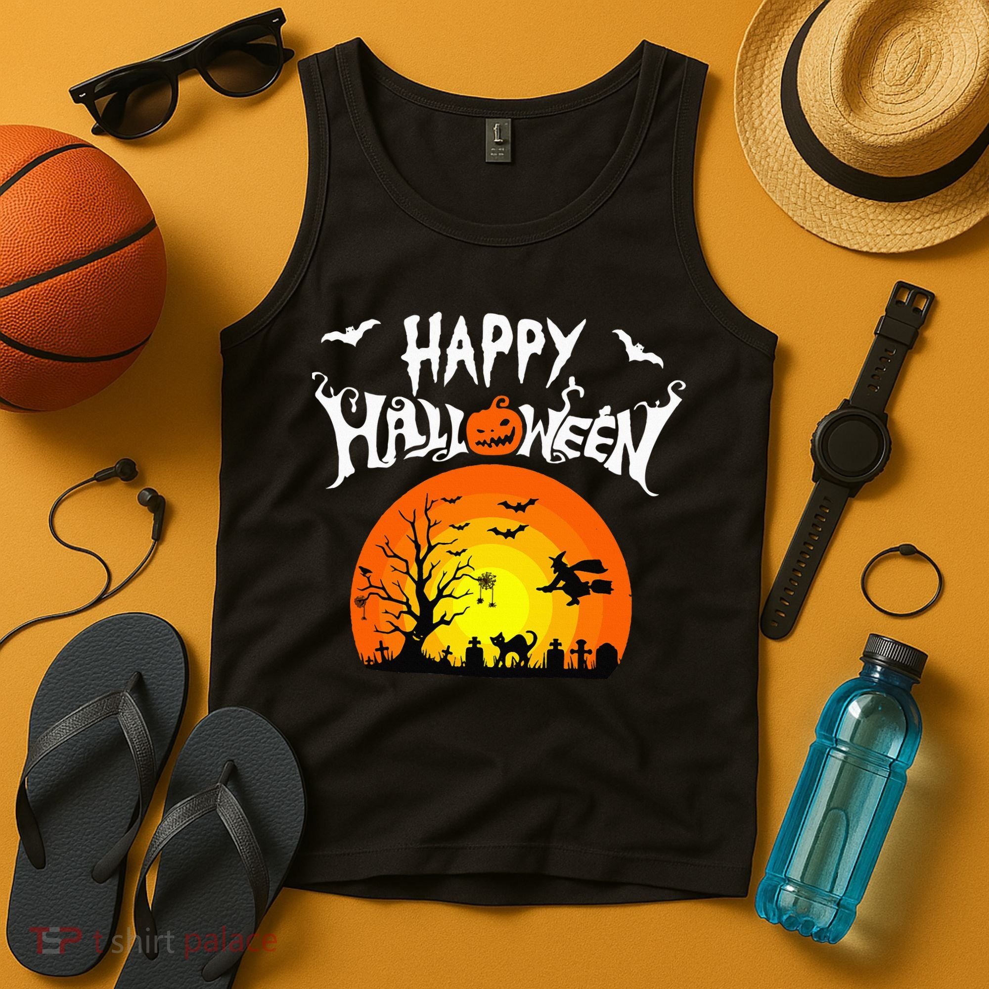 Happy Halloween Retro Tank Top