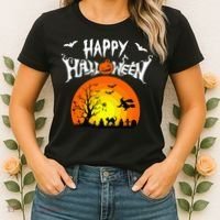 Happy Halloween Retro Women's T-Shirt thumb 2