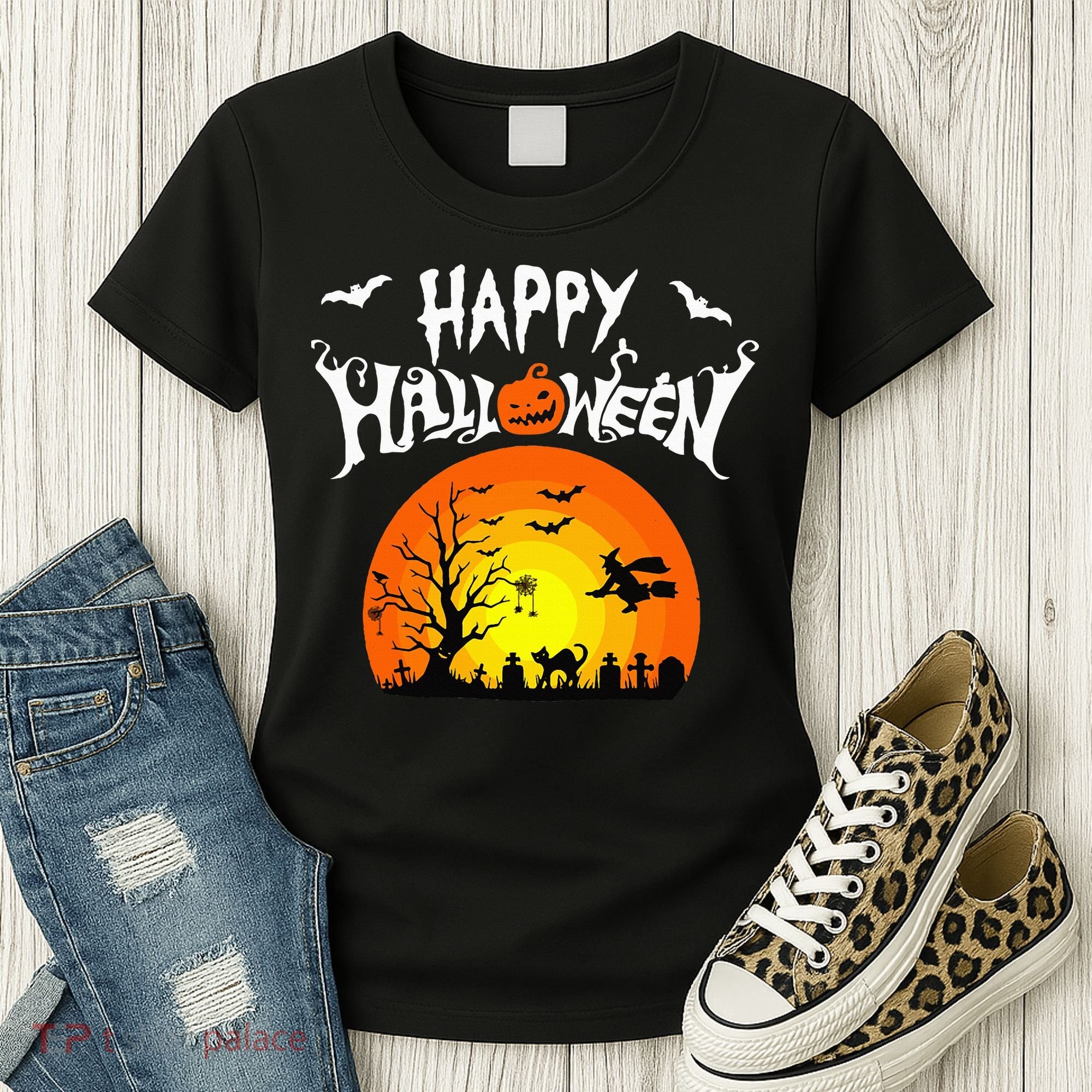Happy Halloween Retro Women's T-Shirt