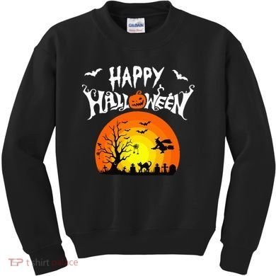 Happy Halloween Retro Kids Sweatshirt
