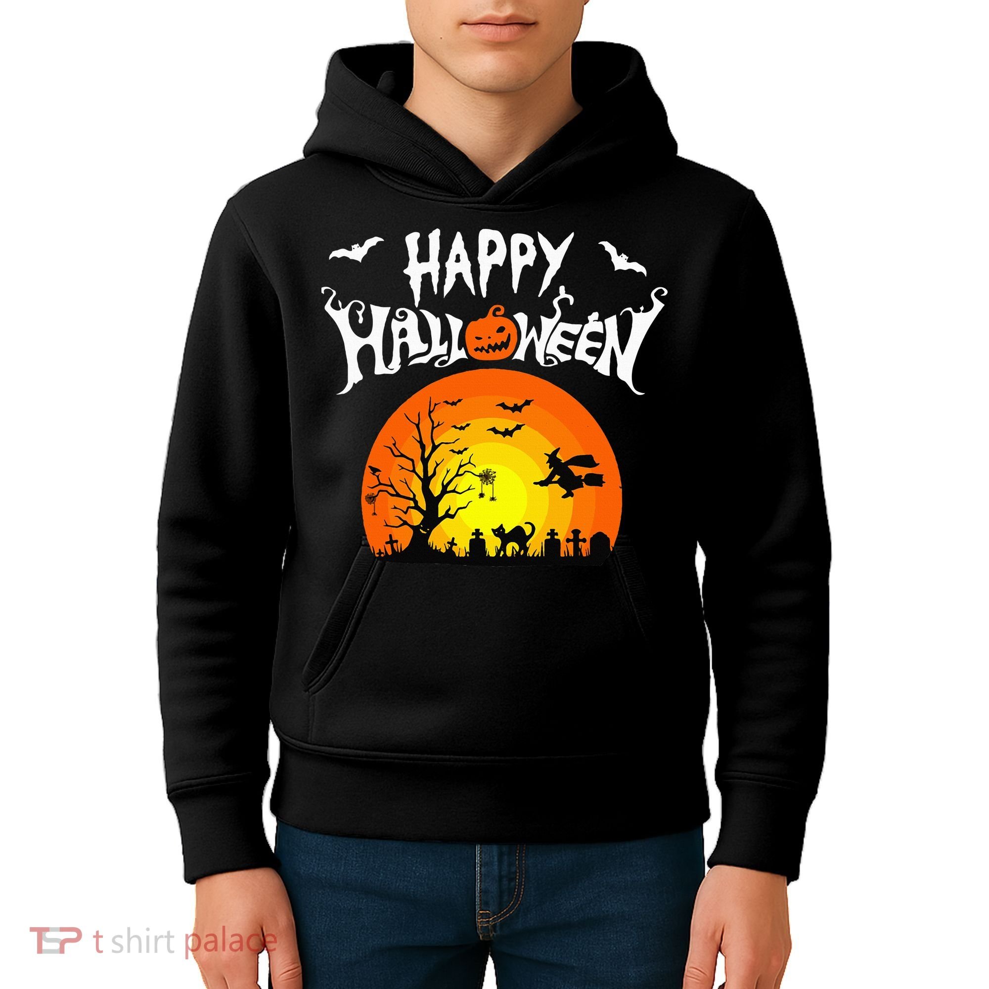Happy Halloween Retro Kids Hoodie