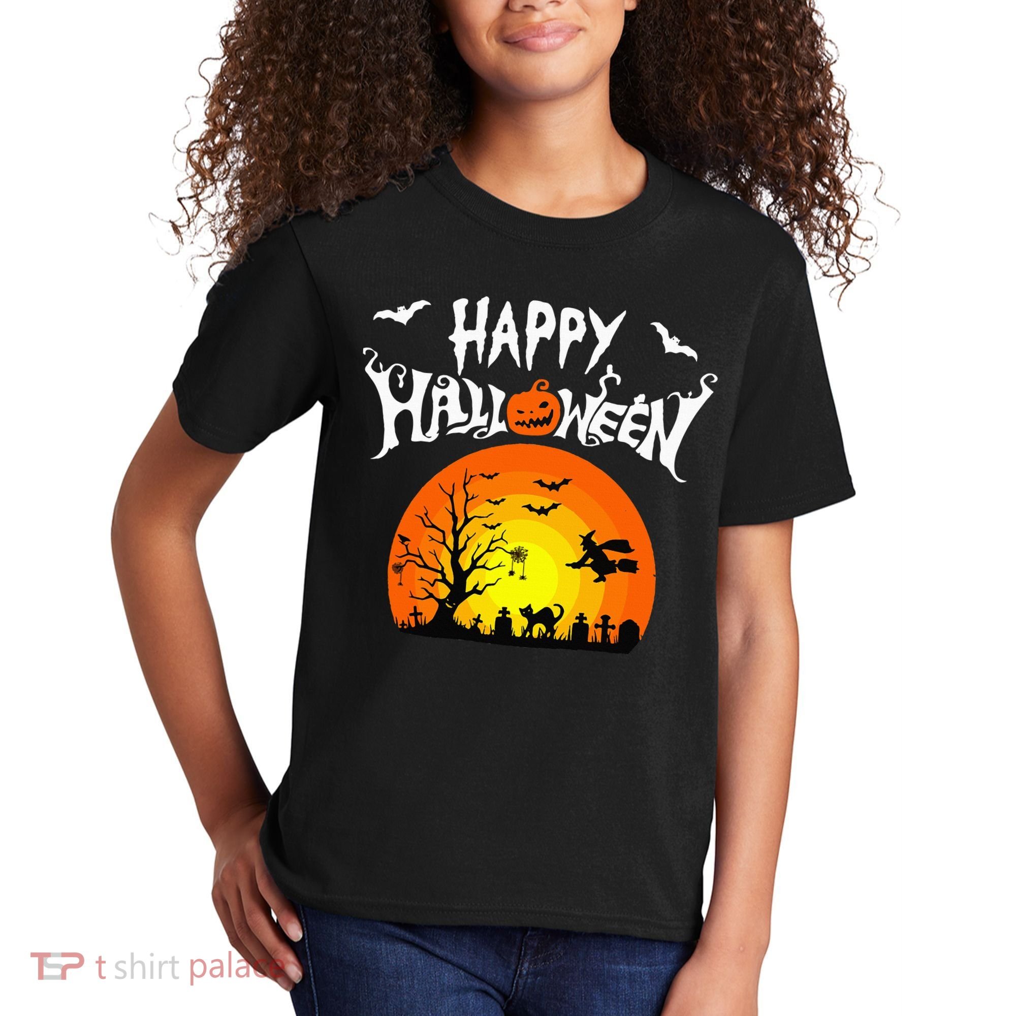 Happy Halloween Retro Kids T-Shirt
