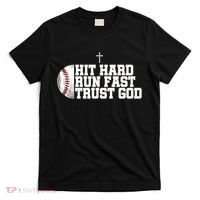 Hit Hard Run Fast Trust God T-Shirt thumb 0
