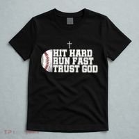 Hit Hard Run Fast Trust God T-Shirt thumb 5