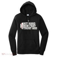 Hit Hard Run Fast Trust God Women's Hoodie thumb 0