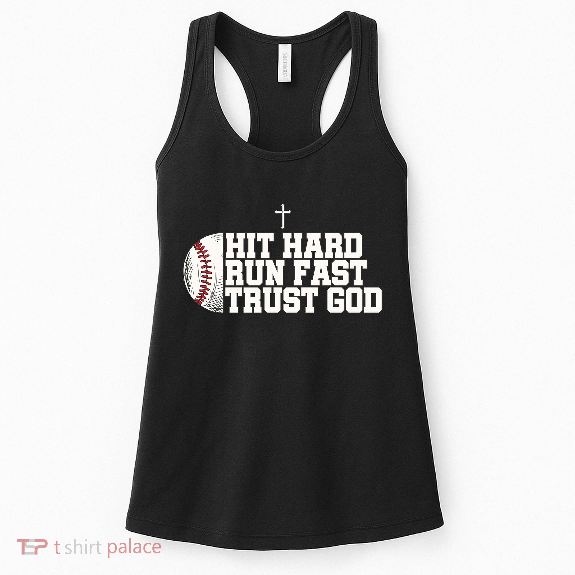 Hit Hard Run Fast Trust God Women's Tank Top