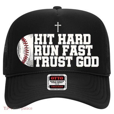 Hit Hard Run Fast Trust God Hat