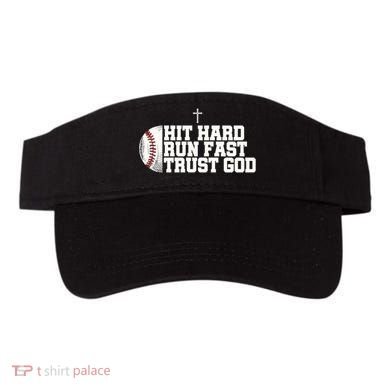 Hit Hard Run Fast Trust God Visor