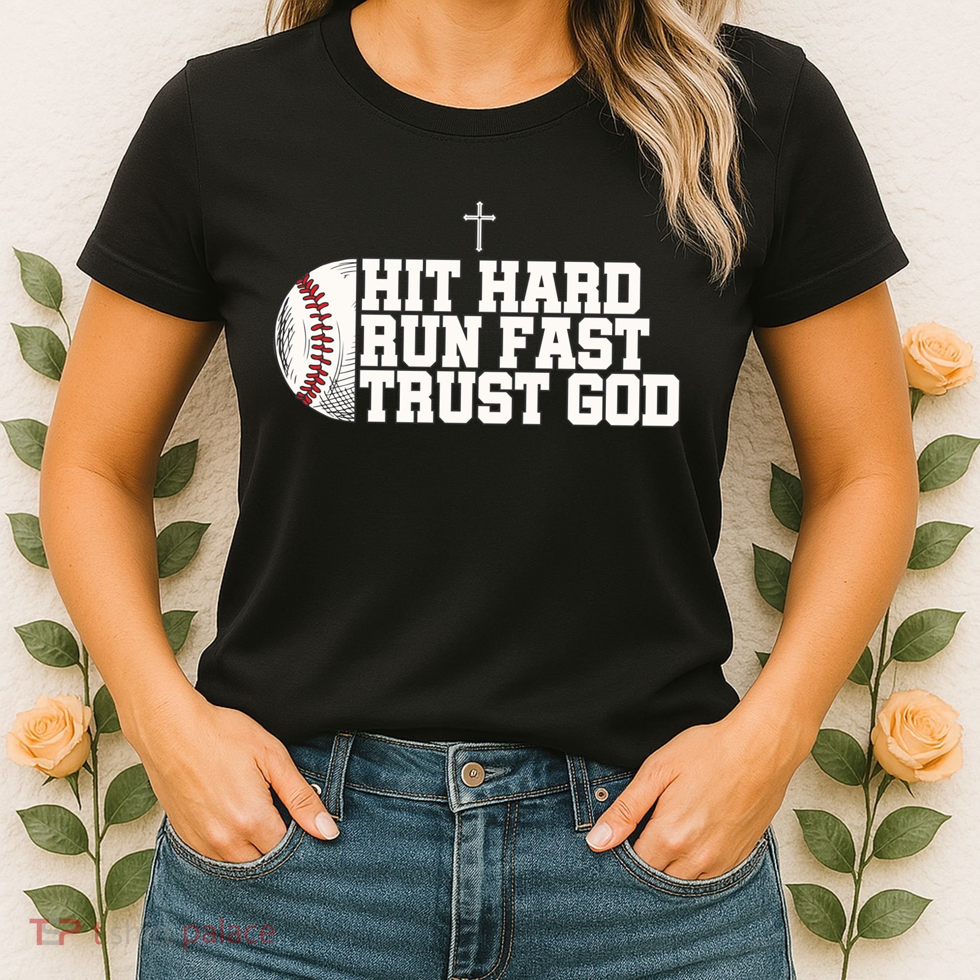 Hit Hard Run Fast Trust God Women's T-Shirt