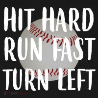 Hit Hard Run Fast Turn Left Baseball Polo thumb 3