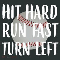 Hit Hard Run Fast Turn Left Baseball Tank Top thumb 6