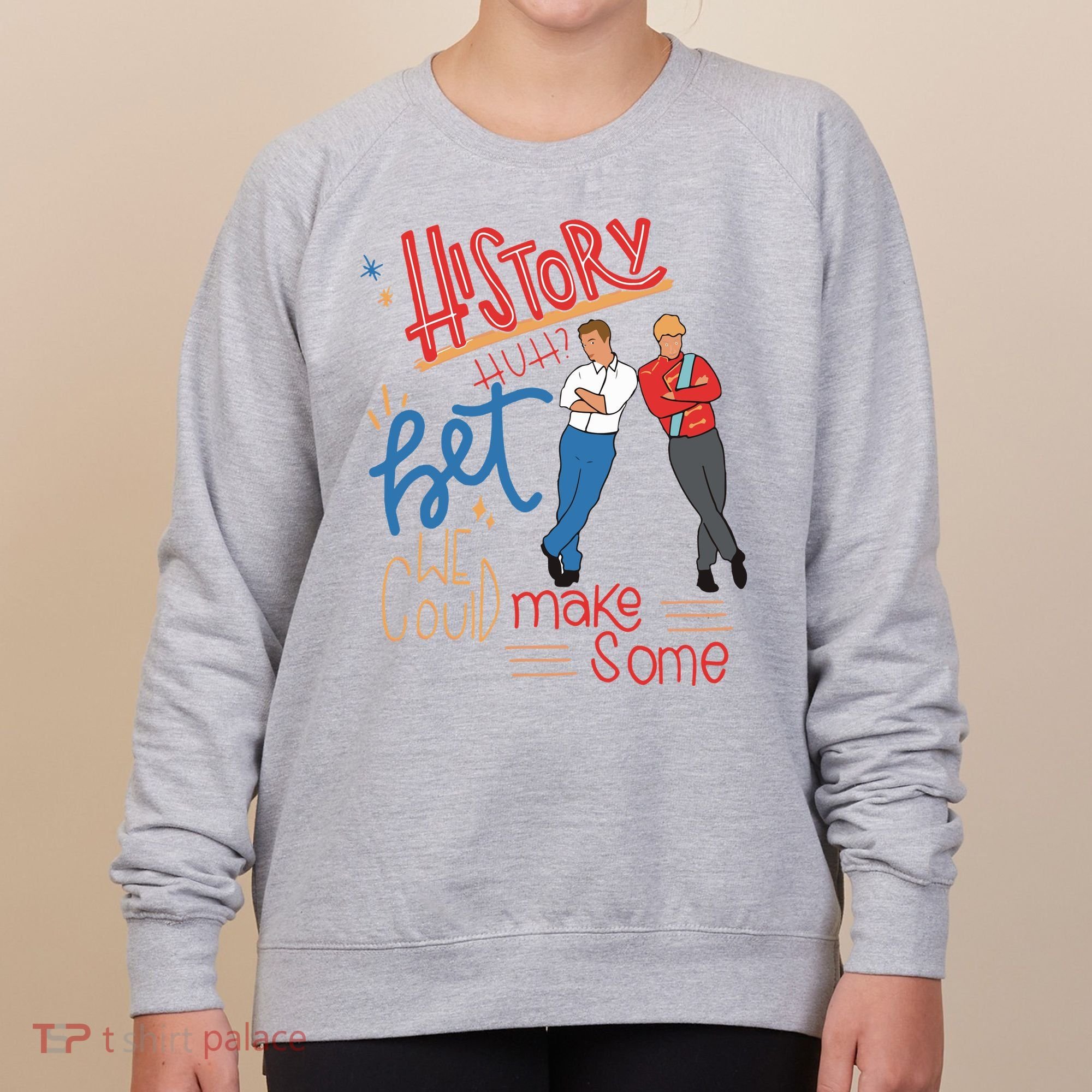 History Huh Red White And Royal Blue Women's Sweatshirt