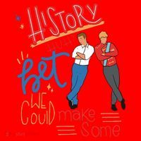 History Huh Red White And Royal Blue Santa Hat thumb 1