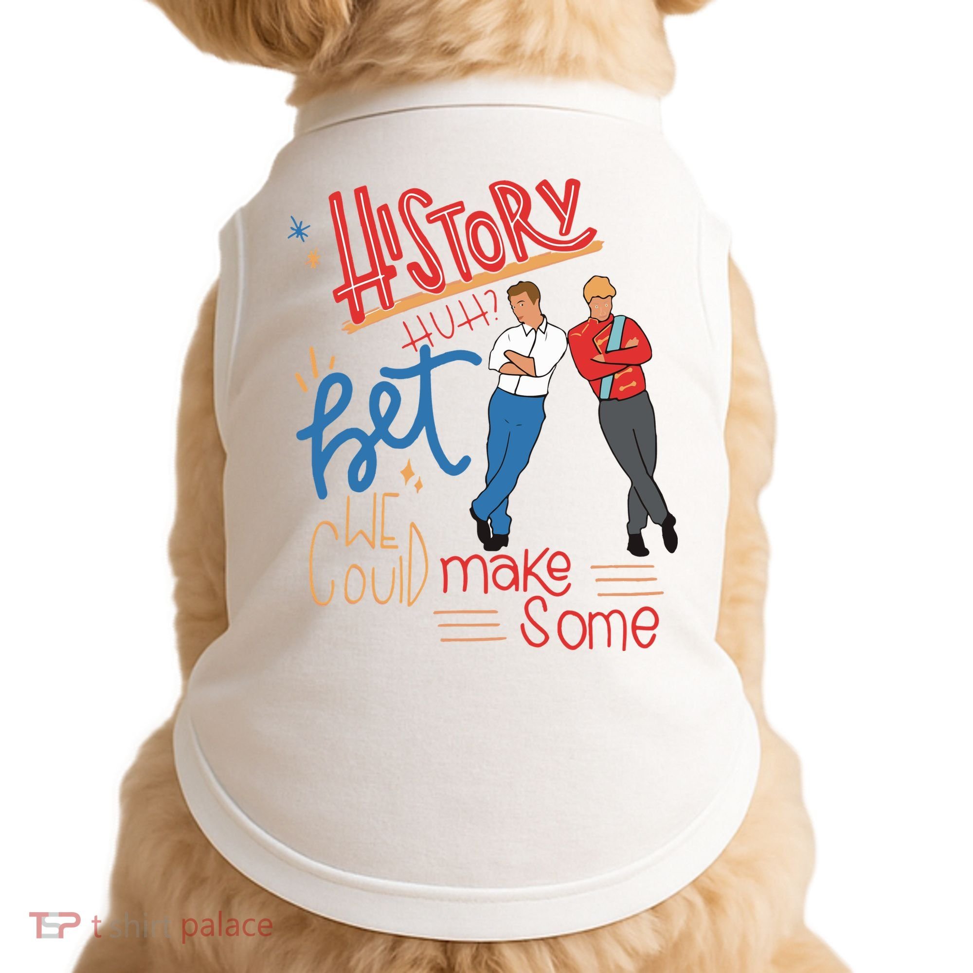 History Huh Red White And Royal Blue Doggie Tank