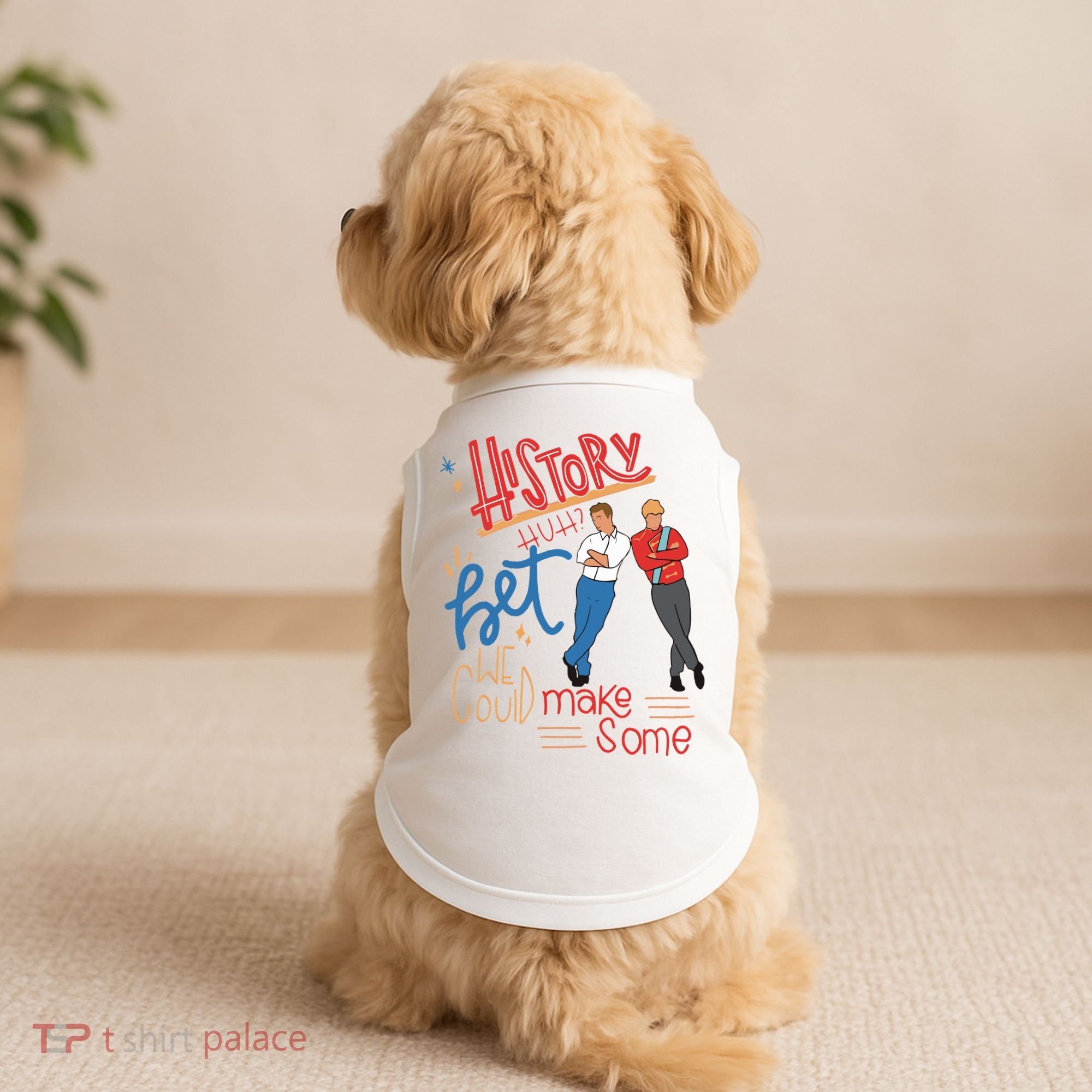 History Huh Red White And Royal Blue Doggie Tank