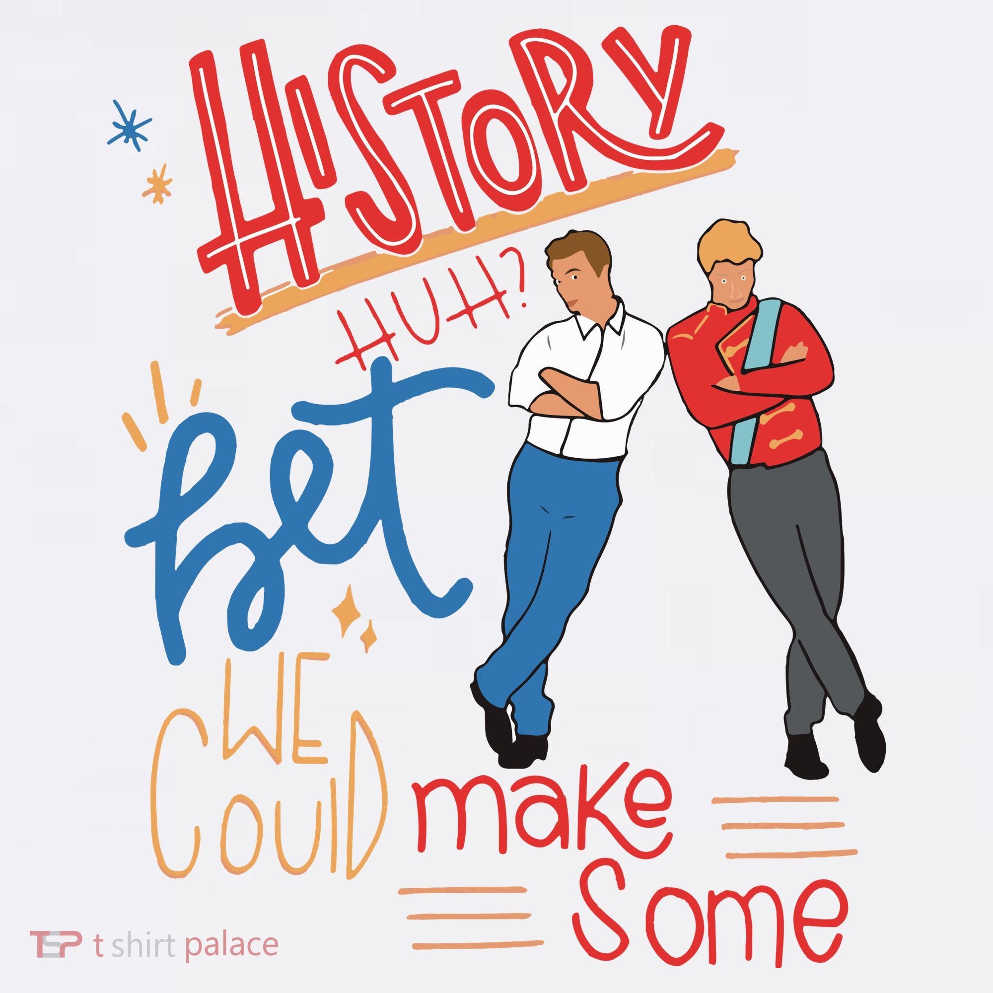 History Huh Red White And Royal Blue Doggie Tank