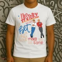 History Huh Red White And Royal Blue T-Shirt thumb 3