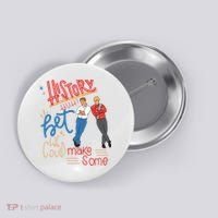 History Huh Red White And Royal Blue Button thumb 0