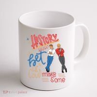 History Huh Red White And Royal Blue Coffee Mug thumb 1