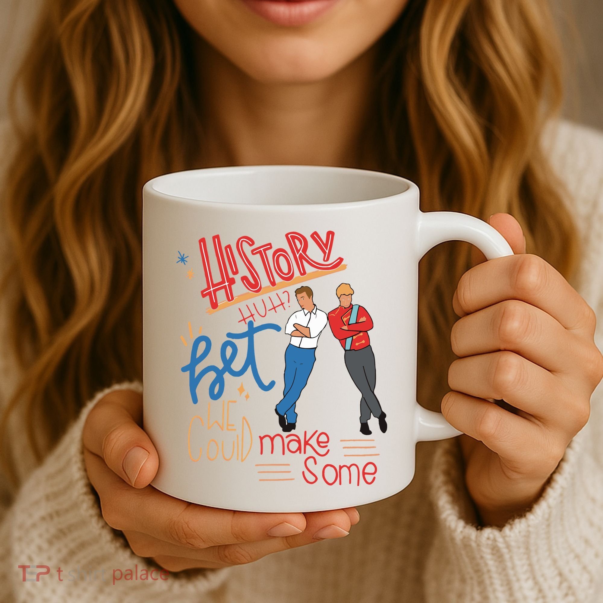 History Huh Red White And Royal Blue Coffee Mug