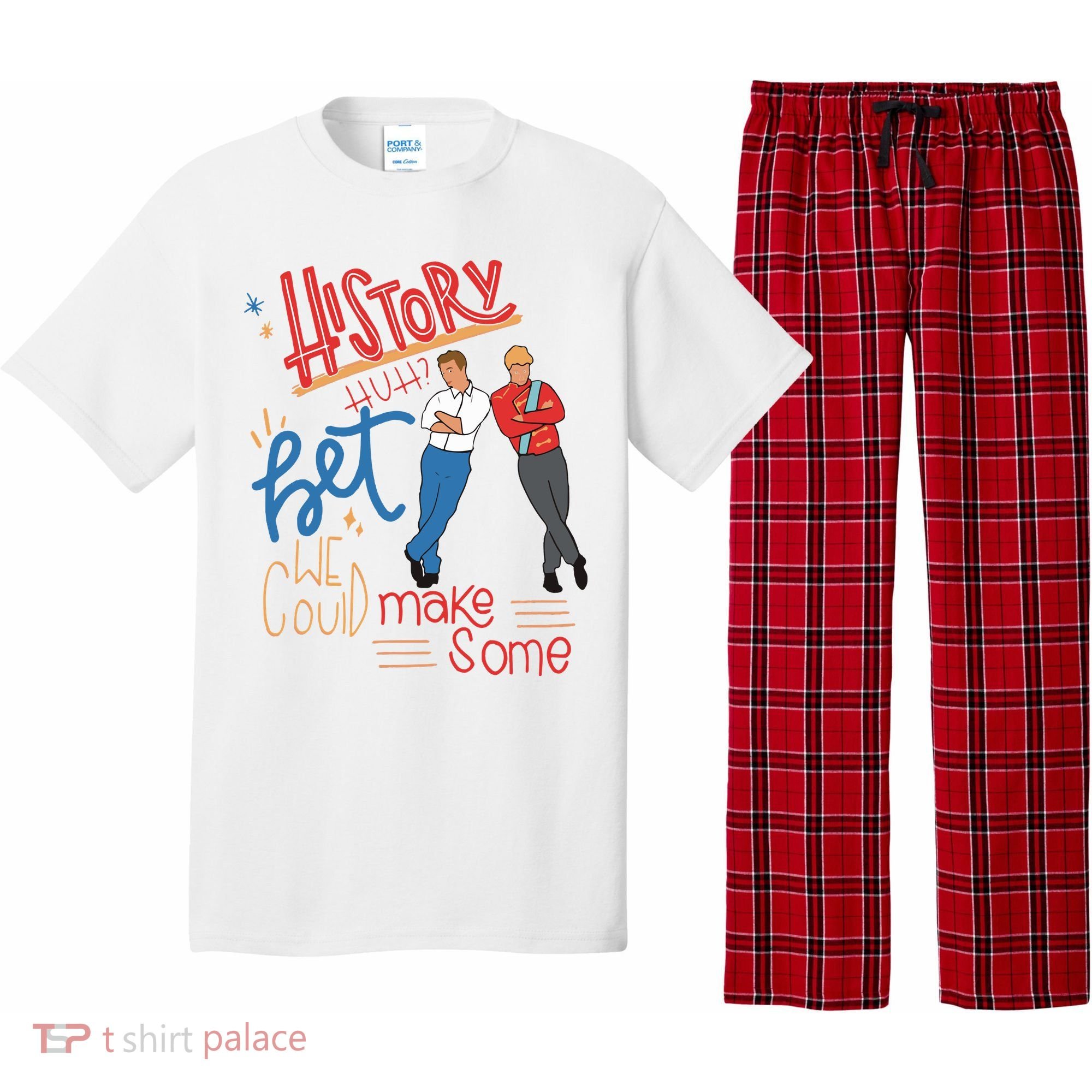 History Huh Red White And Royal Blue Pajama Set