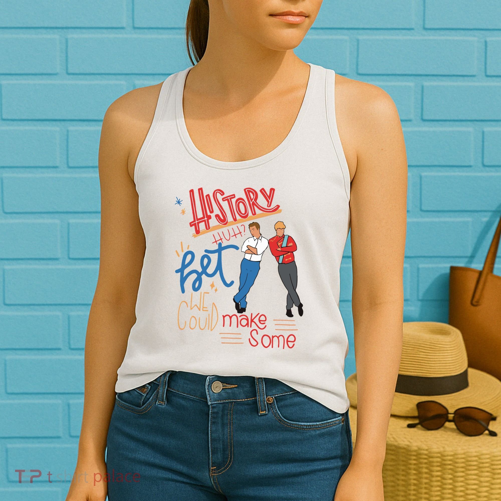History Huh Red White And Royal Blue Women's Tank Top