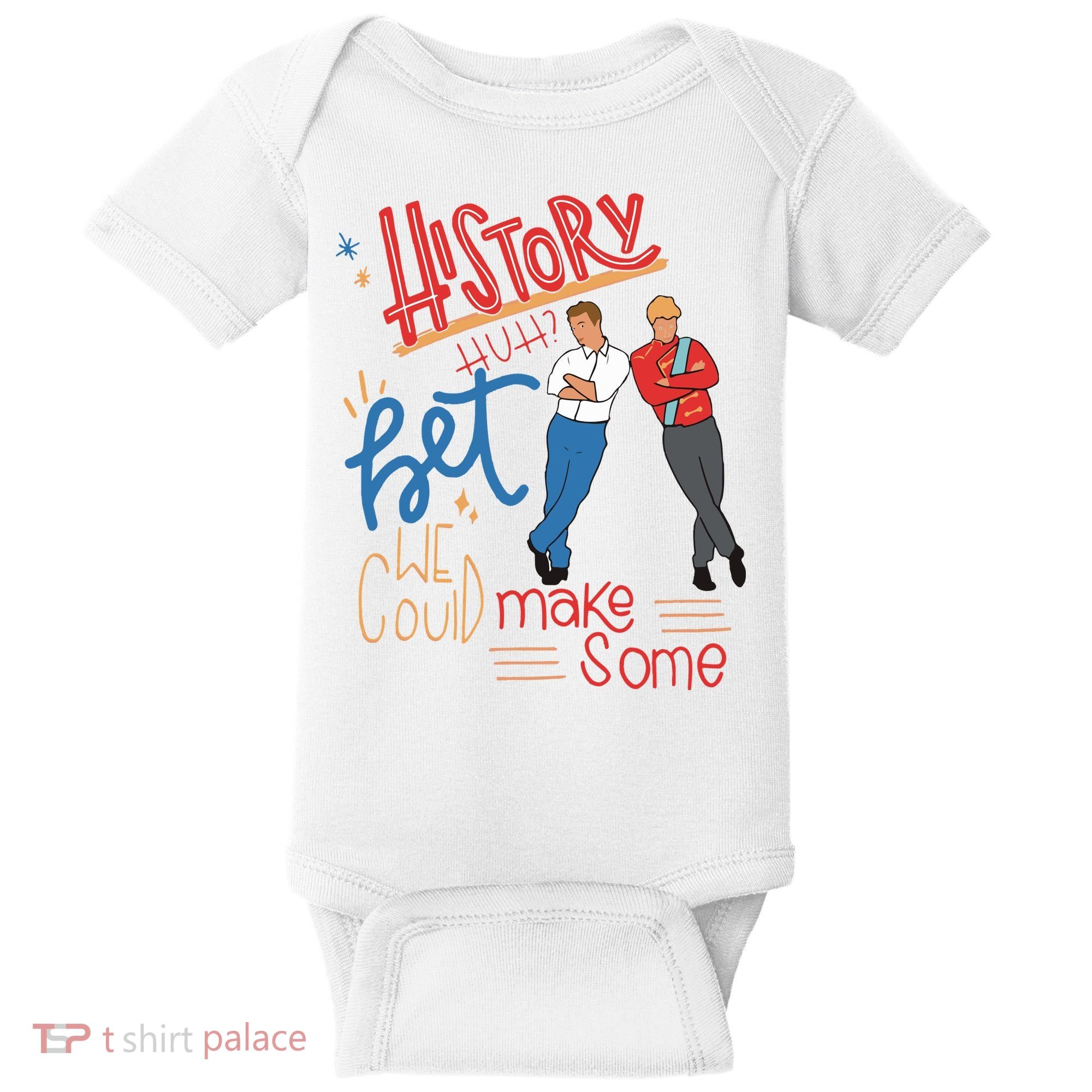 History Huh Red White And Royal Blue Baby Bodysuit