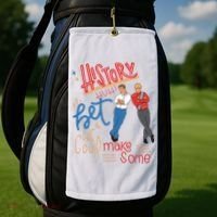 History Huh Red White And Royal Blue Golf Towel thumb 2