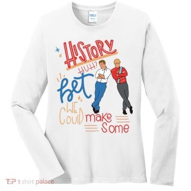 History Huh Red White And Royal Blue Women's Long Sleeve Shirt