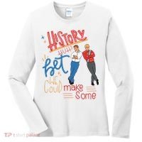 History Huh Red White And Royal Blue Women's Long Sleeve Shirt thumb 0